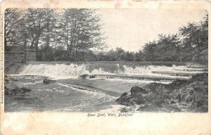 uk40255 weir river dart buckfast  real photo uk Devon