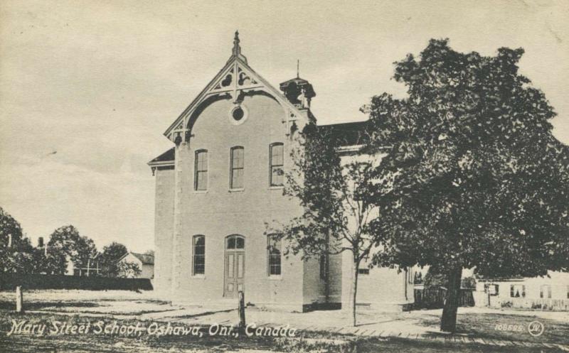 Mary Street School Oshawa Ontario ON Unused Antique Postcard E12