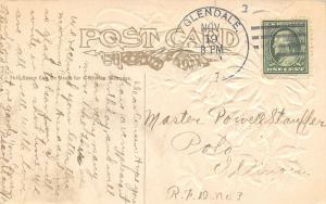 Glendale Arizona~Embossed Daisies Greetings c1910 Postcard