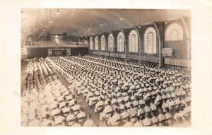 RPPC U.S. NAVAL TRAINING STATION GREAT LAKES ILLINOIS MILITARY POSTCARD (1942)!!