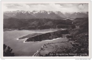 RP, Blick V. Herzogstand Geg. Walchensee U. Karwendel, Bavaria, Germany, 1920...