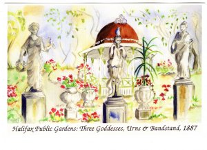 Three Goddess Urns Bandstand Gardens 1887, Halifax, Nova Scotia Delory Painting