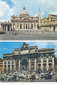 Italy Roma Rome Basilica di San Pietro Fontana di Trevi 1958