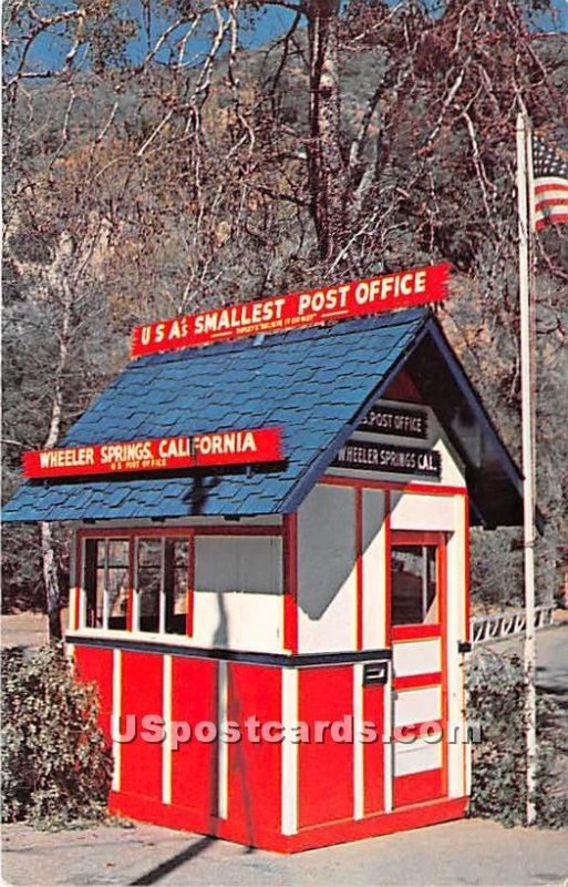 Post Office - Wheeler Springs, California CA  