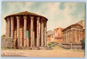 Rome Lazio Italy Postcard Temple of Vesta c1905 Ancient Rome Tuck Art