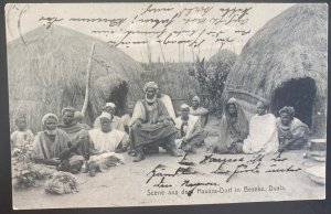 Mint RPPC Real Picture Postcard German West Africa haussa village Beseke Duala