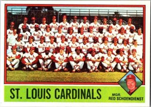 1976 Topps Baseball Card St Louis Cardinals Red Schoendienst Manager sk12324