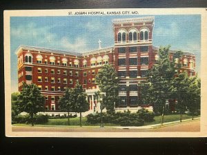 Vintage Postcard 1930-1945 St. Joseph Hospital, Kansas City, Missouri (MO)