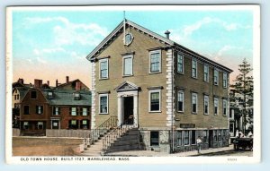 MARBLEHEAD, MA ~ Old TOWN HOUSE Street Scene  c1910s  Essex County Postcard