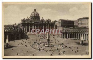 Old Postcard Roma Basilica di S Pietro