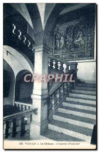 Old Postcard Vizille Chateau L Staircase honor