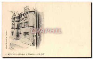 Old Postcard Poitiers Hotel de la Prevote