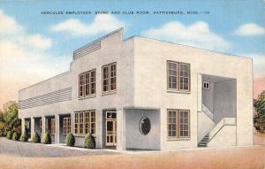 Hattiesburg Mississippi Hercules Employees Store Linen Antique Postcard K29877