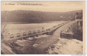 LA GILEPPE, Belgium, 1900-1910's; Les Vannes Un Jour De Grandes Eaux