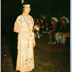 RARE c1950s Fond du Lac Chippewa Indian Princess Ione Chief Anynemahsung PC A149