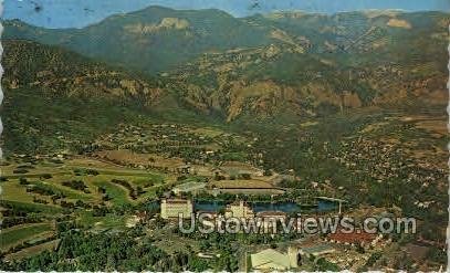 Broadmoor Hotel air view - Colorado Springs , Colorado CO