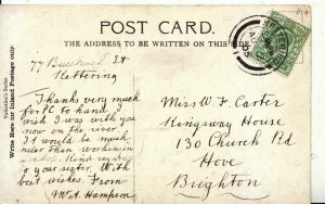 Genealogy Postcard - Carter - 130 Church Road - Hove - Brighton - Ref 5323A