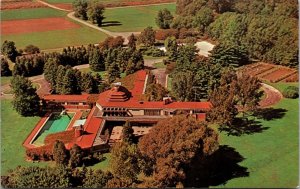 Postcard Wingspread designed by Frank Lloyd Wright in Racine, Wisconsin~4117