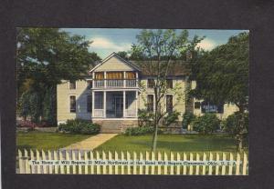 OK Home Wills Rogers Claremore Oklahoma Postcard Linen PC