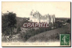 Old Postcard Pierrefonds Chateau general view of the East Coast