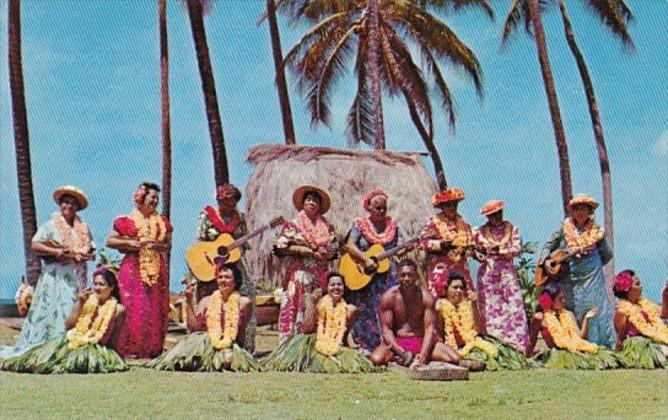 Hawaii Honolulu Hawaiian Band and Hula Girls