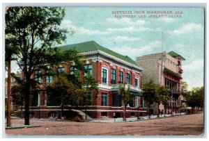 1907 Southern and Athletics Clubs Souvenir from Birmingham Alabama AL Postcard