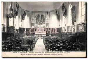 Old Postcard Church Bourget or are conserved military relics of the Heros of ...