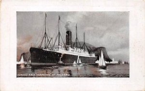 Cunard R.M.S. Carpathia at Calermo, Titanic Ship Carpathia Unused very light ...