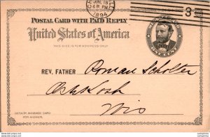 US Postal stationery 1c Chicago 1894