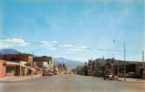 Main Street Scene RICHFIELD, UTAH Texaco Gas Station c1950s Vintage Postcard