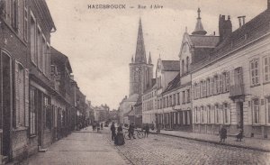 Hazebrouck La Rue D'Aire Bicycles Old French Postcard