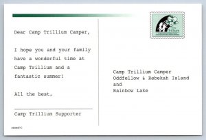 Camp Trillium Campers, Ontario Canada Postcard
