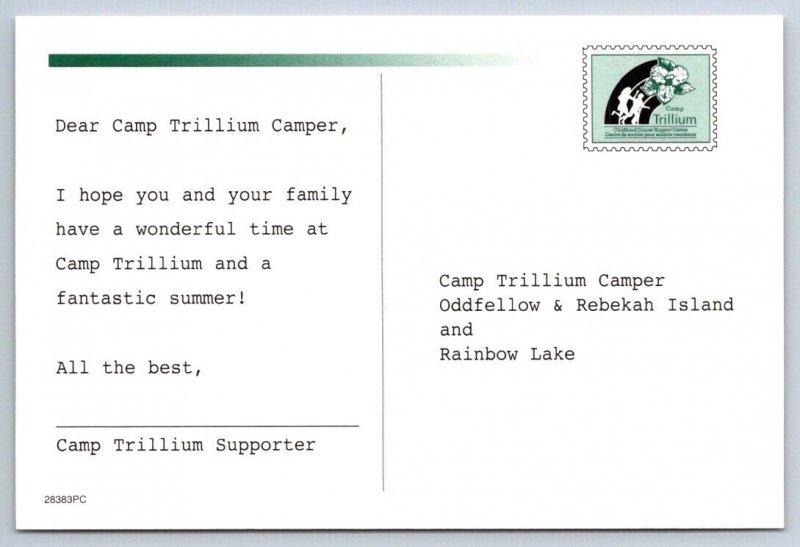 Camp Trillium Campers, Ontario Canada Postcard