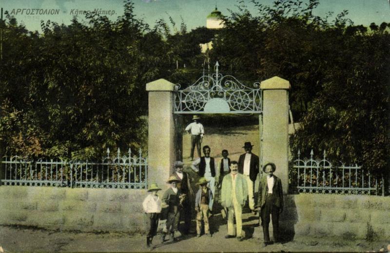 greece, ARGOSTOLI Αργοστόλι Kefalonia, Napier Garden (1915) Postcard