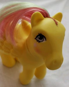 Magic Message Floater My Little Pony G1 W/ Pink & Green Mane & Balloons