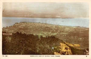 Penang Malaysia panoramic birds eye view George Town real photo pc ZA441494