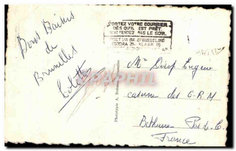 Old Postcard Brussels Manneken Pis