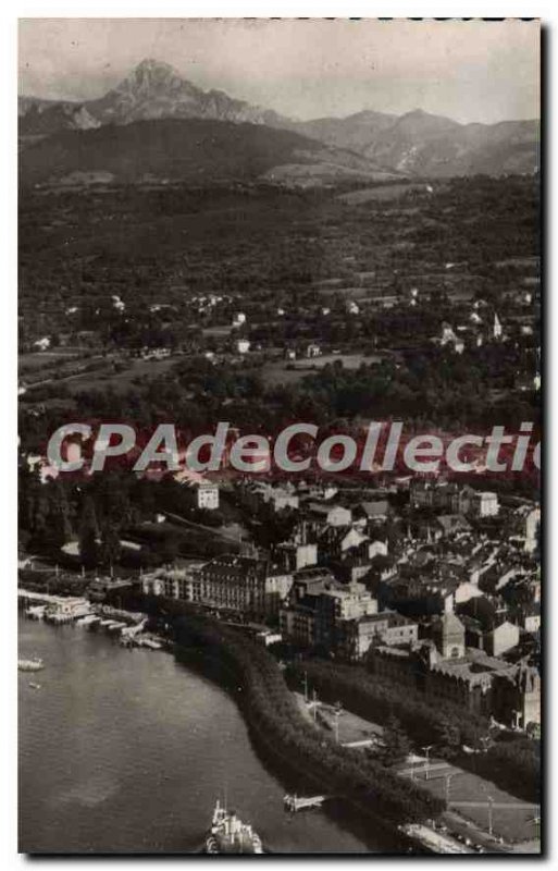 Old Postcard Evian Les Bains View Aerienne Lake Leman