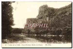 Old Postcard Valley of the Cure Pierre-Perthuis Rocks Gingon