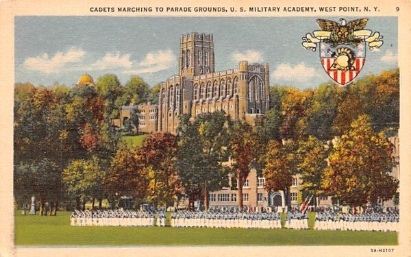 Cadets Marching to Parade Grounds in West Point, New York