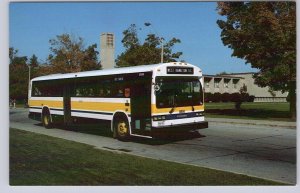 1985 Hamilton Street Railway GM 8514 Bus, McMaster University Ontario Postcard