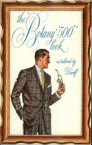 Men's Clothing Fashion BOTANY 500 Daroff Suit Elyria OH Overprint Postcard