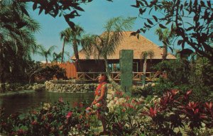 circa 1967 Tiki Gardens Indian Rocks Beach, Florida Postcard 2R5-454