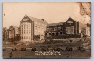 J87/ Mt Vernon Ohio RPPC Postcard c1910 State Sanitarium Building  #1991