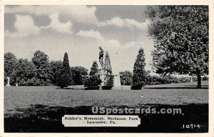 Soldier's Monument, Buchanan Park - Lancaster, Pennsylvania PA  