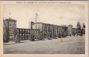 Danielson Conn CT Powdrell and Alexander Main Office and Plant Postcard Z30