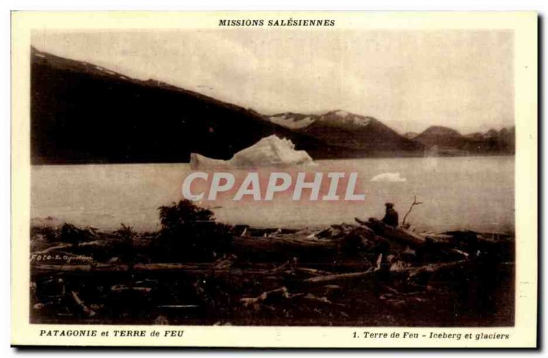 Patagonia and Tierra del Fuego -Carte Postale Ancienne Iceberg and glaciers -...