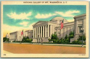 National Gallery of Art Washington DC UNP Unused Linen Postcard L5