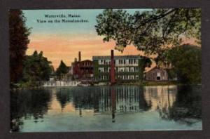 ME National Woolen Co Factory WATERVILLE MAINE Postcard