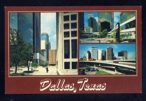 Dallas, Texas/TX  Postcard, Three Views Of Downtown Dallas